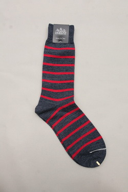 HALISON ”Lux Cotton French Border Socks DENIM” (3)