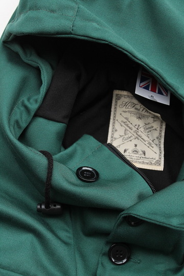 HF & Weavers Hood Jacket HUNTER GREEN (2)