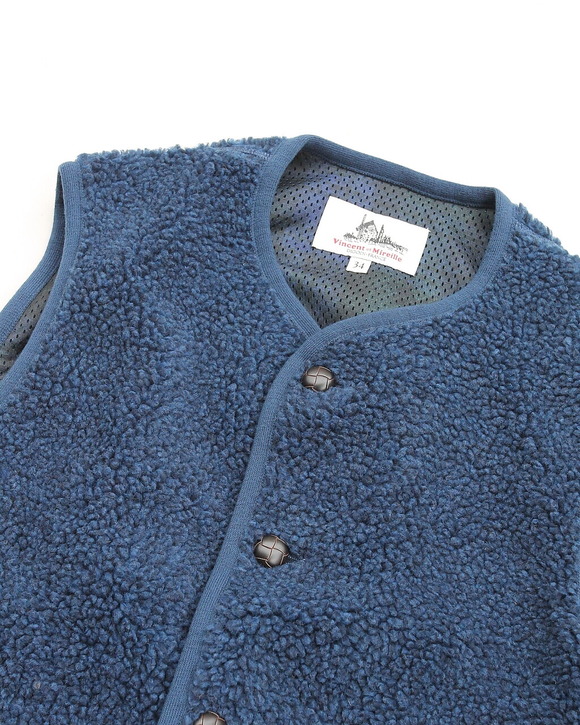 Vinsent et Mireille ”BOA Vest (PLAID) BLUE Mix”250926 (2)