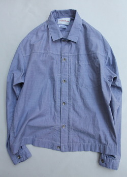 Vincent et Mireille G Shirt Yarn Dyed Broad End on End