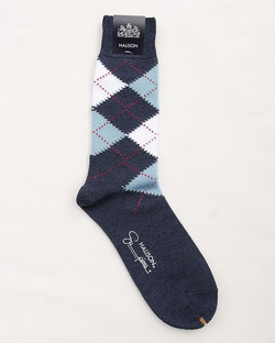 HALISON ”Supima Cotton Srgyle Socks 5D DENIM”