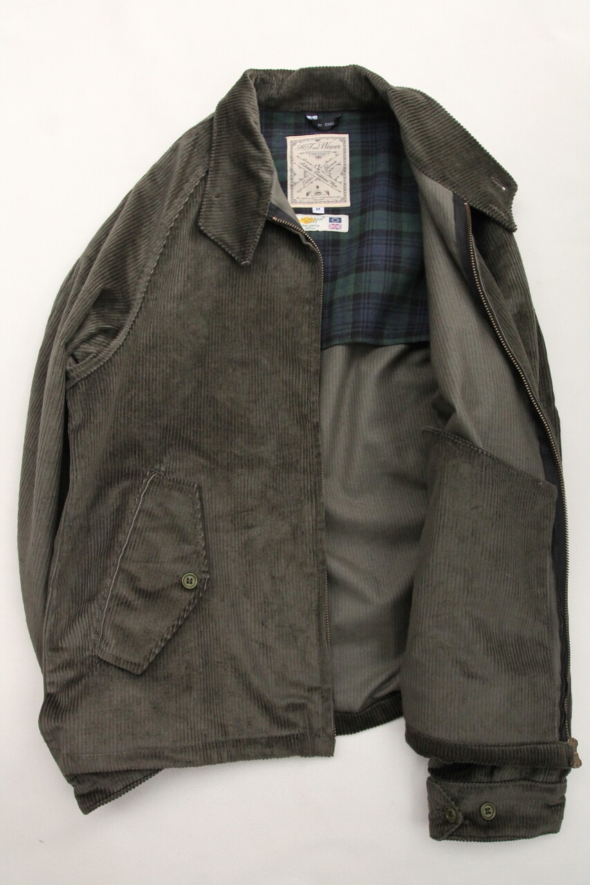 H.F and Weaver ハリントンジャケット　ブリスベンモス　コーデュロイ 新品 H.F and WEAVER ブリスベンモス リネンハリントンジャケット
