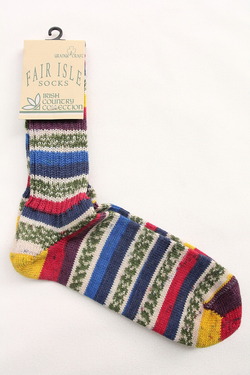 GRANGE CRAFT Fair Isle Socks (2)