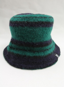 MACKIE Boiled Wool Knit Hat BLACK WATCH
