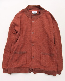 GYMMASTER ”LG Pique Cardigan BROWN MIX”230923