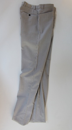 Mabitex Seersucker Tepered Pants BEIGE X GREY (2)