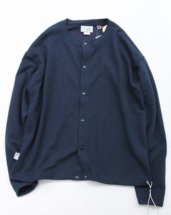 GYMMASTER ”Dry Waffle 7.2 Oz Cardigan NAVY” 260910
