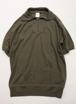 Baxter Ratcliff SS Funnel Zip PO Flatlock Rib OLIVE