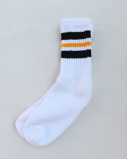 STRIPE Socks ”GOLD BLACK”