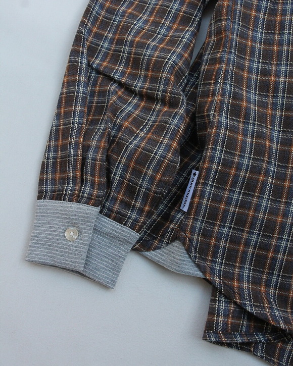 GYMMASTER ”2 Way Shawl Collar FN Shirt BRIWN”250930 (6)