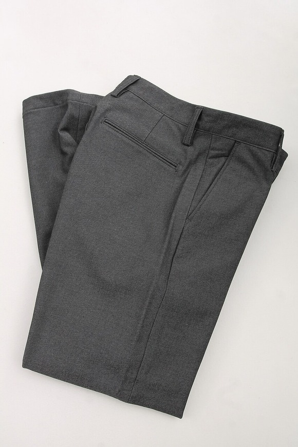 Harriss ”No Tuck Tapered Pants CHARCOAL”230831