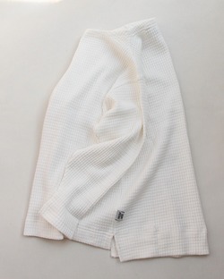 GYMMASTER ”12 Oz HV Waffle Guernsey Neck WHITE”251001 (4)