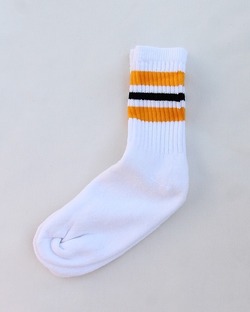 STRIPE Socks ”BLACK GOLD”