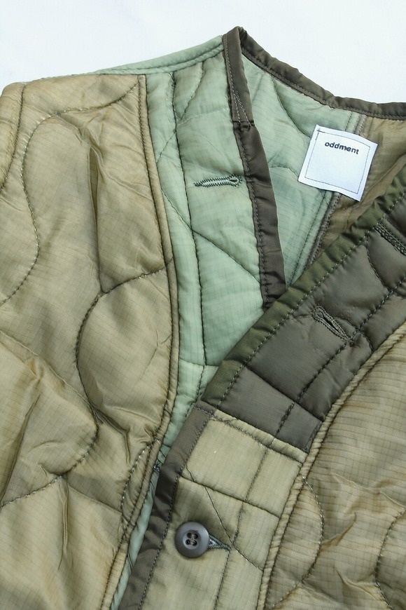 Oddoment ”Quilting Vest OLIVE”241113 (2)