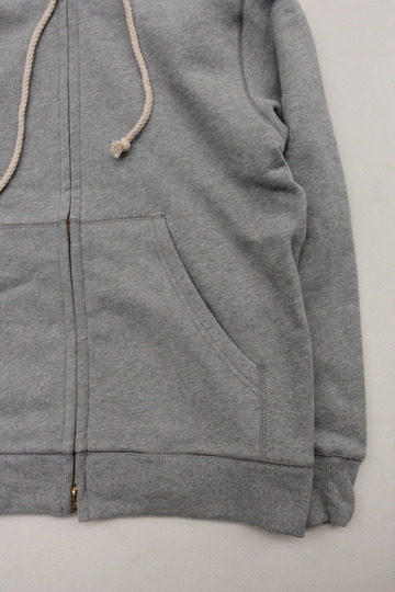 Arbre HW Cotton Fleece Zip up Sweat Parka GREY (4)