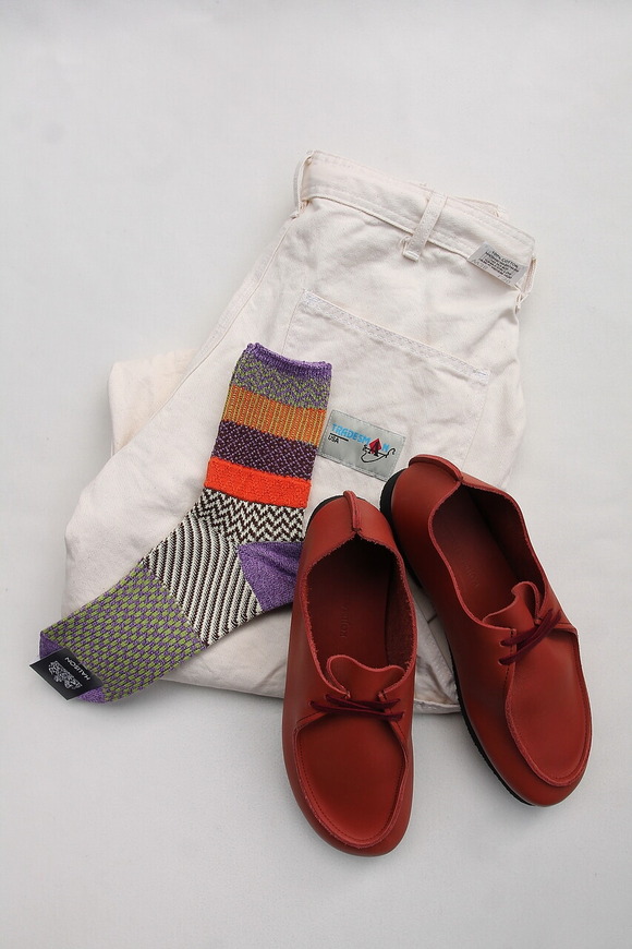 HALISON ”Multi Jacquard Short Socks PURPLE Mix”