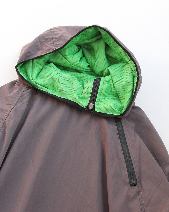 GYMMASTER ”Rayon Nylon NINJYA Hoodie CHARCOAL”251001 (2)