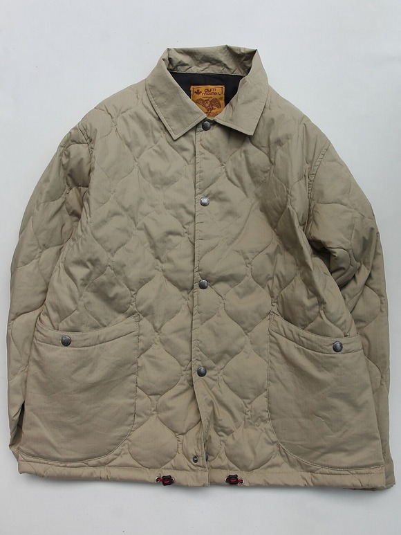 GYMMASTER ”Rip Stop Quilting Jacket BEIGE”231025