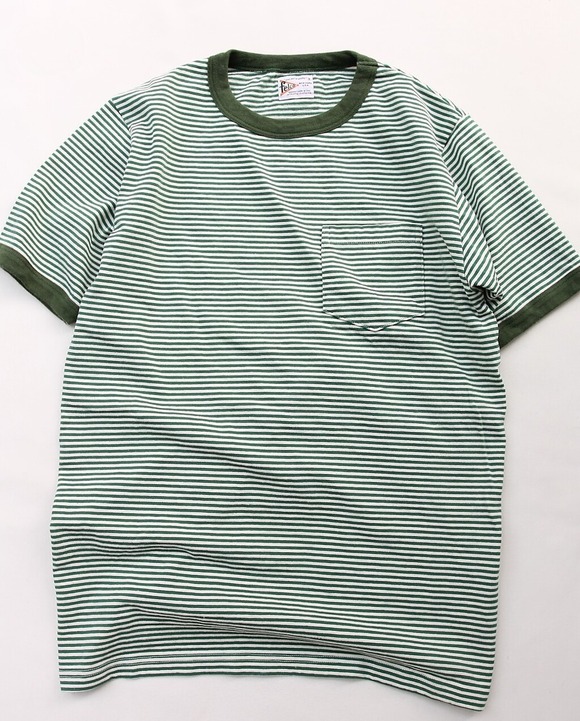 Felco ”Ringer PO T American Vitage Stripe NATURAL GREEN”240404