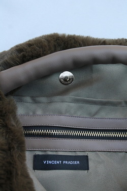 Vincent Pradier ”Faux Fur Single Tote OLIVE” (3)