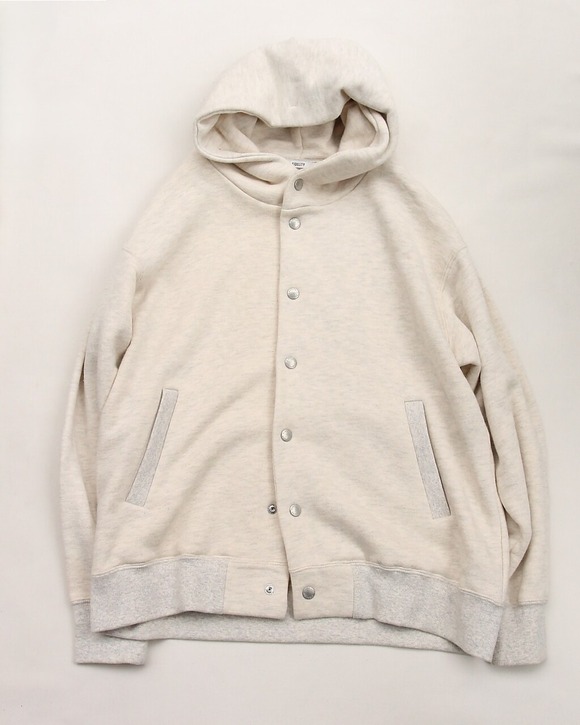 FIDELITY ”Loop Wheel Sweat Snap Parka NATURAL”250904