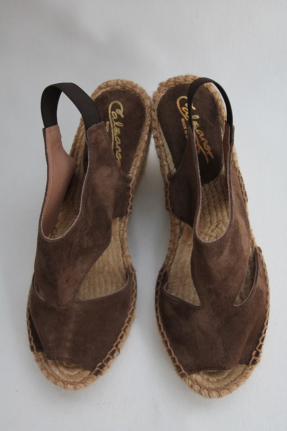 Calzanor Suede Thick Wedge BROWN