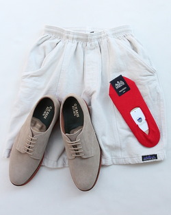 HALISON ”AMERICAN Sea Island Cotton Boat Socks RED” (3)