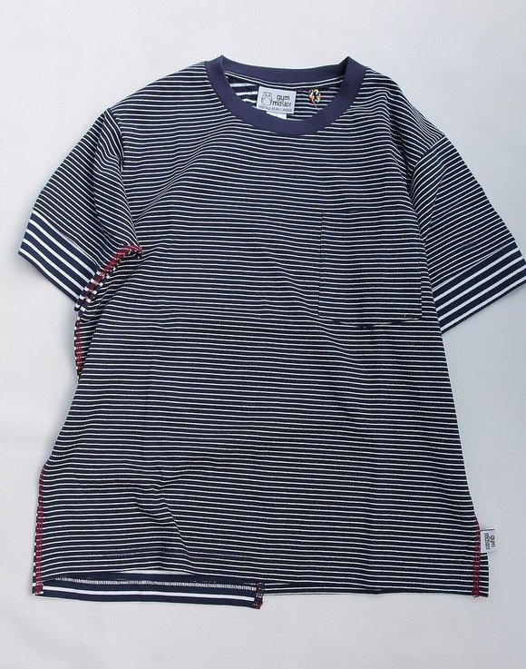 GYMMASTER ”Swichover Border T NAVY”240517