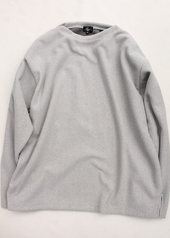 Harriss ”W Face Knit Melton Boatneck PO GRAY”
