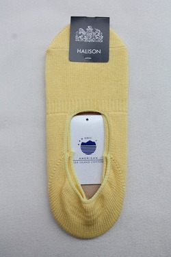 HALISON ”AMEICAN Sea Island Cotton Board Socks II YELLOW” (2)