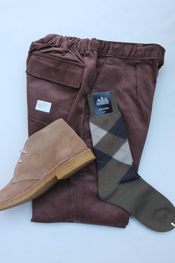 HALISON ”Dralon Argyle Socks 5 Diamond OLIVE”