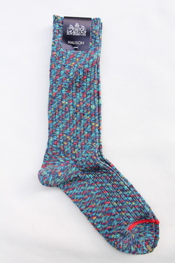 HALISON Marble Slab Rib Socks BLUE (3)