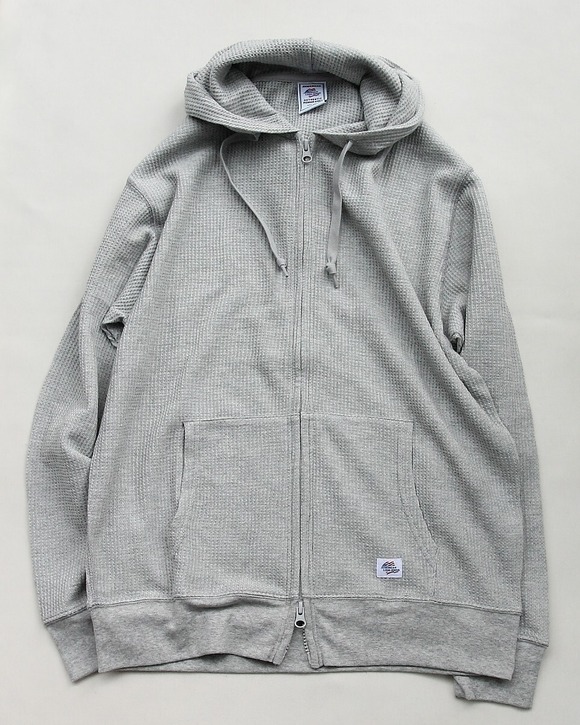 JE MORGAN ”CVC Waffle Full Zip Parka GRAY”250918