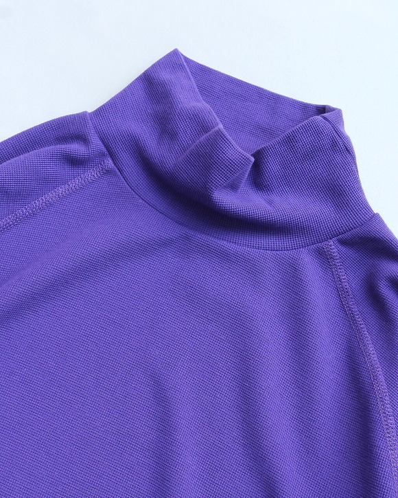 GYMMASTER ”Double Face Turtle Neck PURPLE”251030 (2)