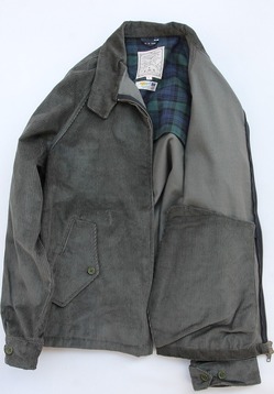 HF & Weavers ”Corduroy Harrington Jacket OLIVE” (2)
