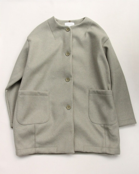 MAXOU ”CL Coat with Cape LM GREEN251025 (6)