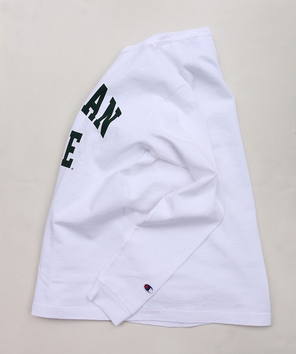 CHAMPION ”T1011 LS T Shirt MSU WHITE”240903 (4)