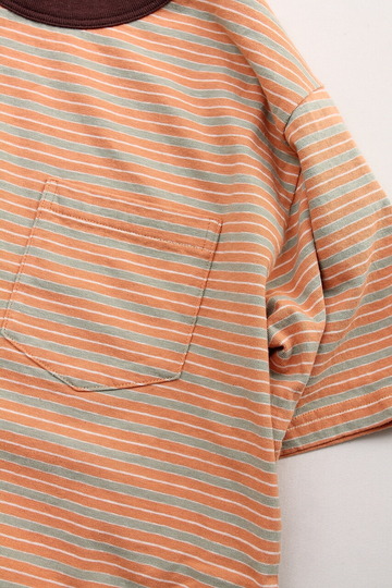 Felco ”Crew PO T Summer Stripe L ORANGE BROWN” (3)