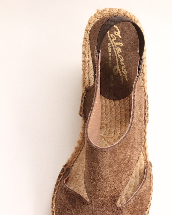 Caldanor ”A 528 Suede Wedge BROWN”250420 (4)