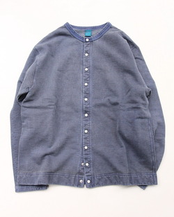 Goodon ”Crew Sweat Cardigan P NAVY”250913