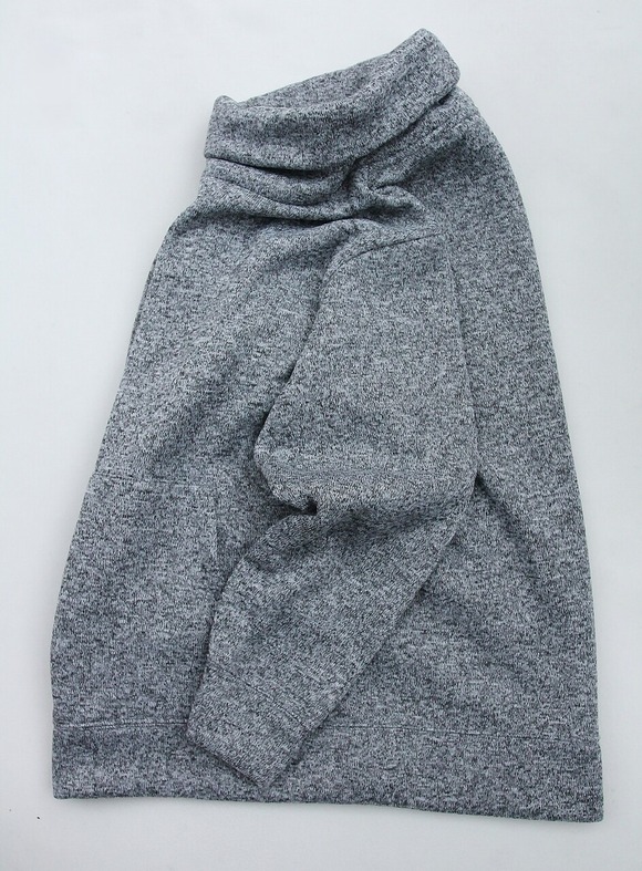 JE MORGAN ”Knit Fleece Turtle Neck PO MOKU GRAY” 2209175