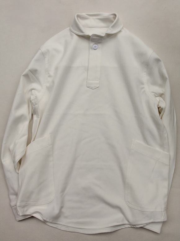 ARBRE ”Flannel Herringbone PO Shirts WHITE” 220901(2)