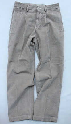 RM 1 Tuck Wide Pants 8 Well Corduroy BEIGE (5)