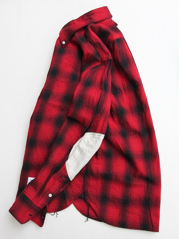 Your Uniform 3 Needles Ombre Check BD Shirt Elbow Patch (2)