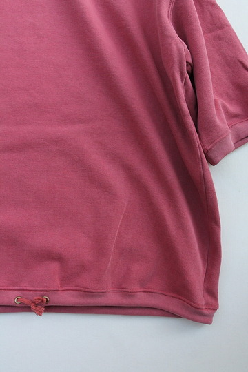 Oddoment Remake Dyed Half SLB Sweat Shirt SCARLET (3)