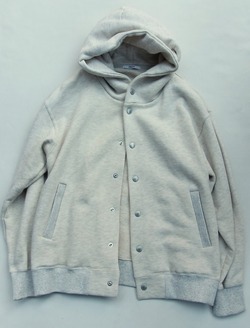 FIDELITY ”Loop Wheel Sweat Snap Parka NATURAL”231226