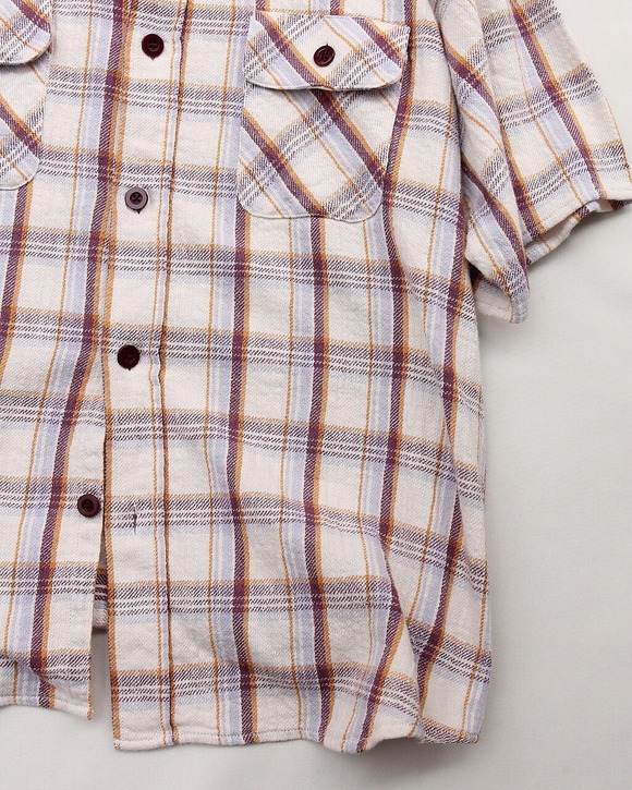 NOUN ”Work Shirt BEIGE Check”250523 (3)