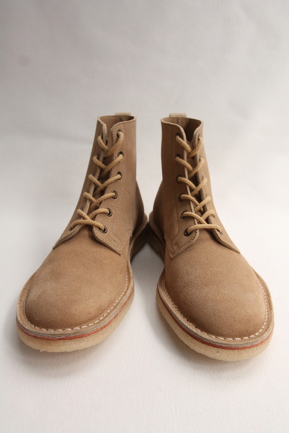 Suffolk Shoes Desert Hi Top SAND Suede (2)