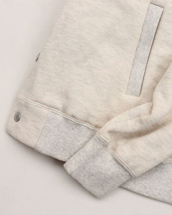 FIDELITY ”Loop Wheel Sweat Snap Parka NATURAL”250904 (5)