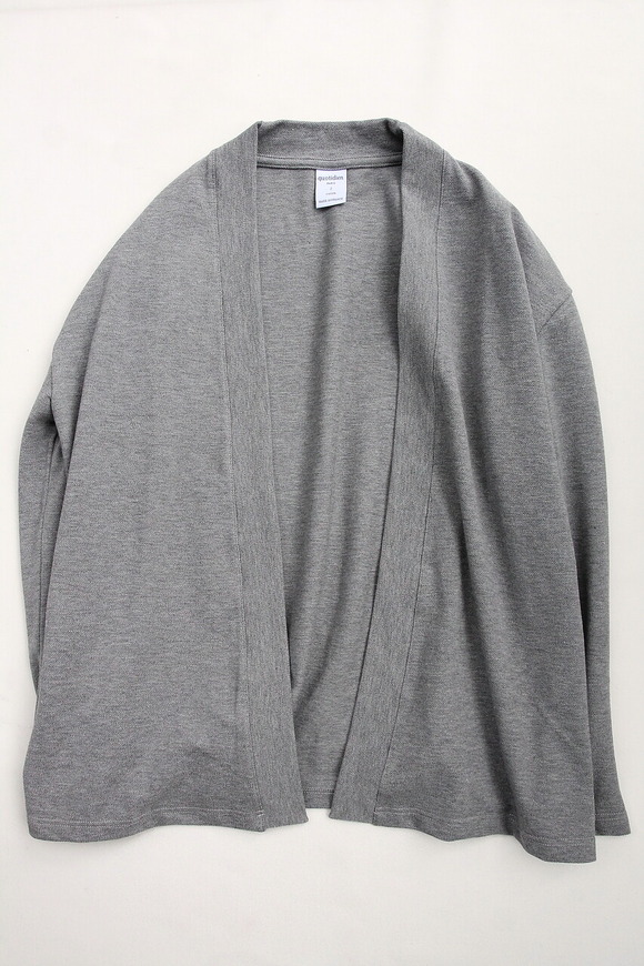 Quotidien Cotton Pique BL Cardigan GREY
